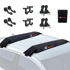 MeeFar Universal Car🚙Soft Roof Rack Pads Luggage🧳Carrier System